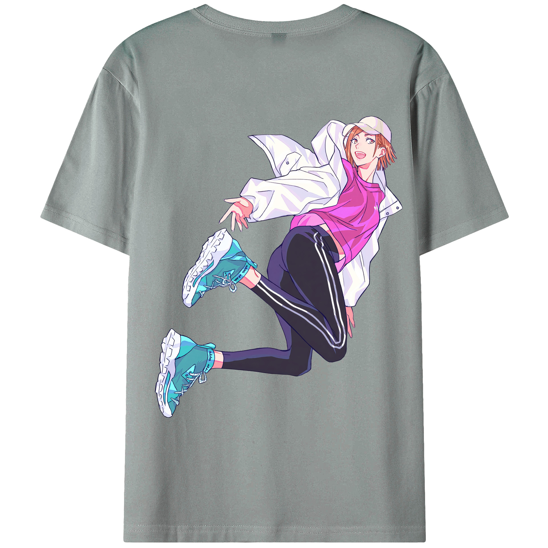 （画像用） 呪術廻戦 Jujutsu Kaisen 綿100％ メンズ半袖Tシャツ（バックプリント） 通気性